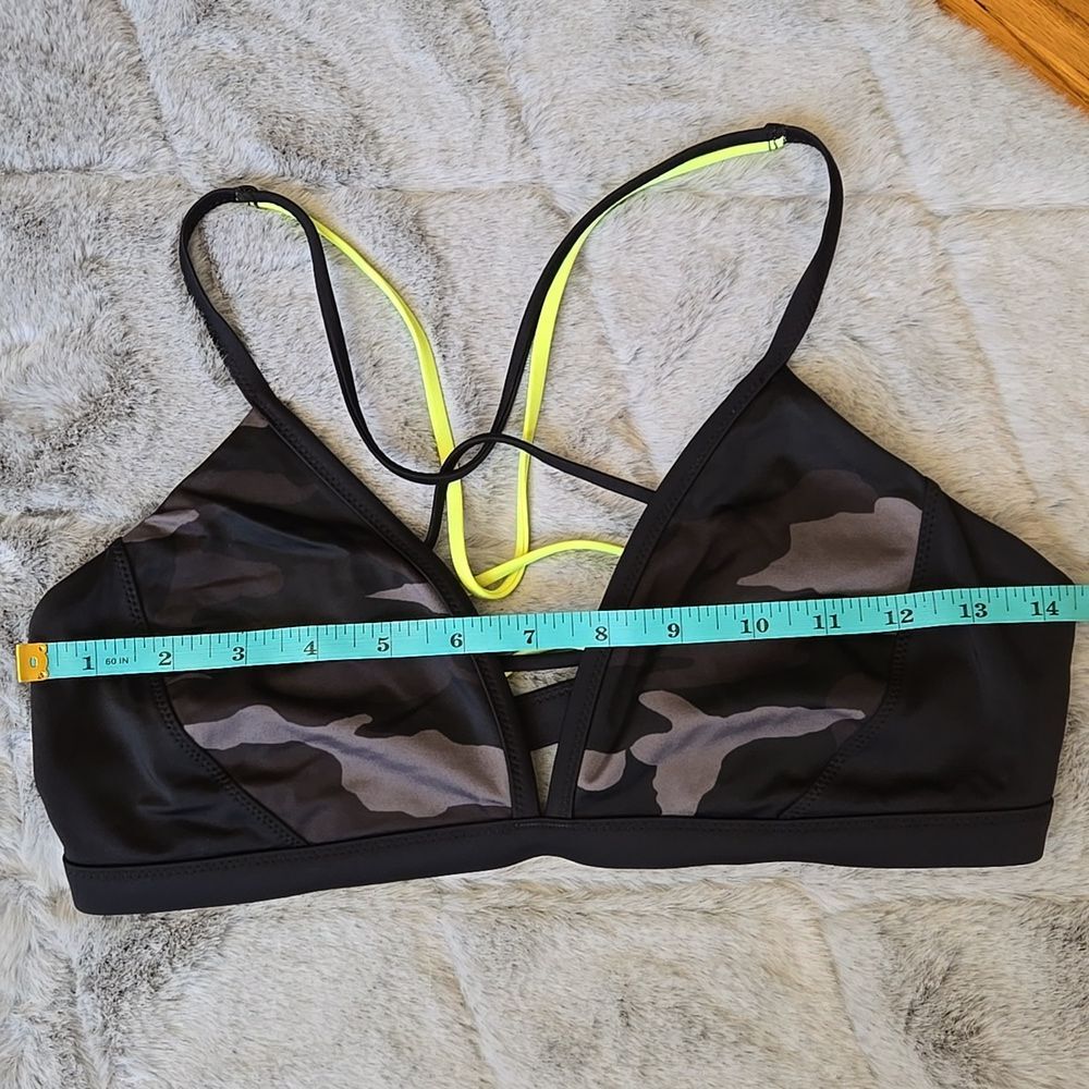 Athleta Grey/Black Bikini Top, Women's Medium, Great Condition - Picture 3 of 6